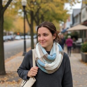 Striped Infinity Scarf